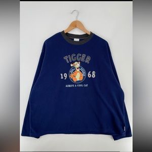 VINTAGE DISNEY TIGGER SIZE XL FLEECE / E2823S